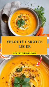 Velouté carotte léger