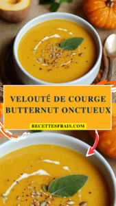 Velouté de courge butternut onctueux