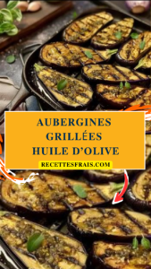 Aubergines grillées huile d’olive