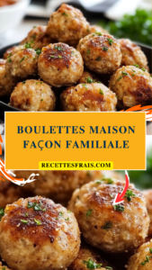 Boulettes maison façon familiale