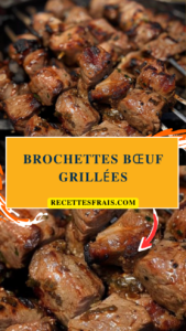 Brochettes bœuf grillées