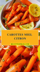 Carottes miel citron