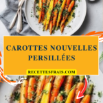 Carottes nouvelles persillées