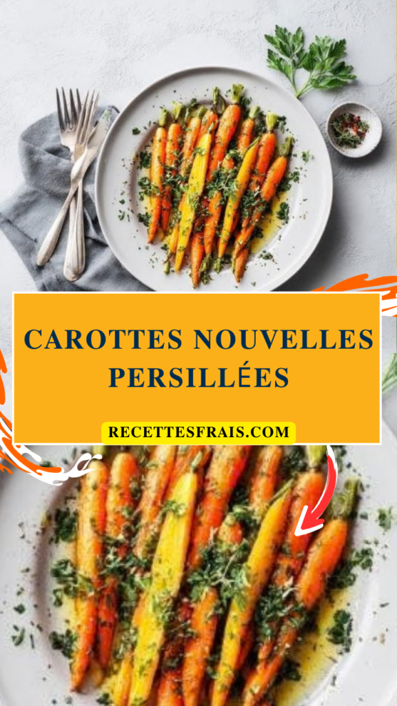 Carottes nouvelles persillées