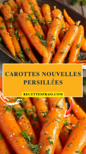 Carottes nouvelles persillées