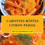Carottes râpées citron persil