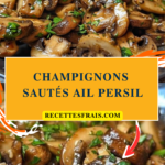 Champignons sautés ail persil