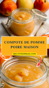 Compote de pomme poire maison