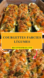 Courgettes farcies légumes