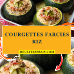 Courgettes farcies riz