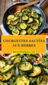 Courgettes sautées aux herbes