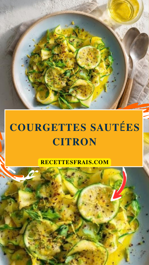Courgettes sautées citron