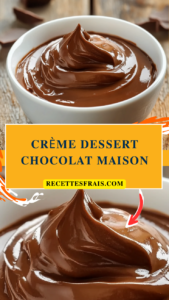 Crème dessert chocolat maison