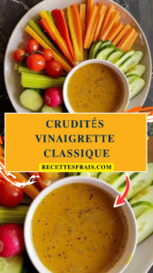 Crudités vinaigrette classique