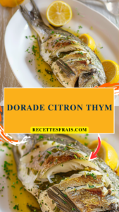 Dorade citron thym