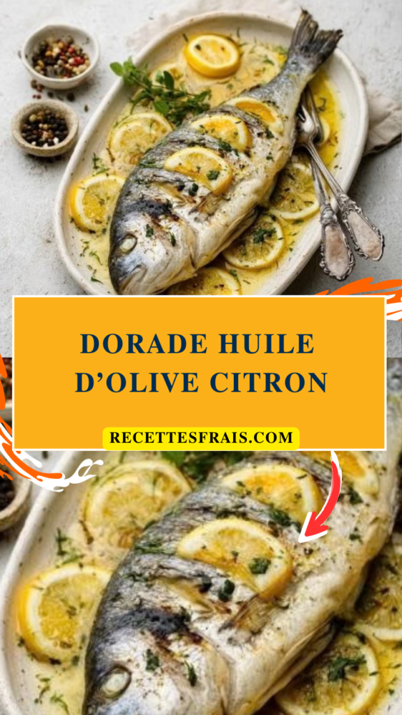Dorade huile d’olive citron