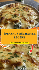 Épinards béchamel légère