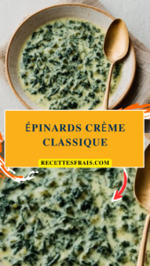 Épinards crème classique