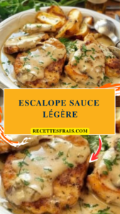 Escalope sauce légère