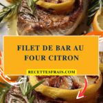 Filet de bar au four citron
