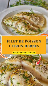 Filet de poisson citron herbes
