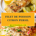 Filet de poisson citron persil