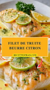 Filet de truite beurre citron