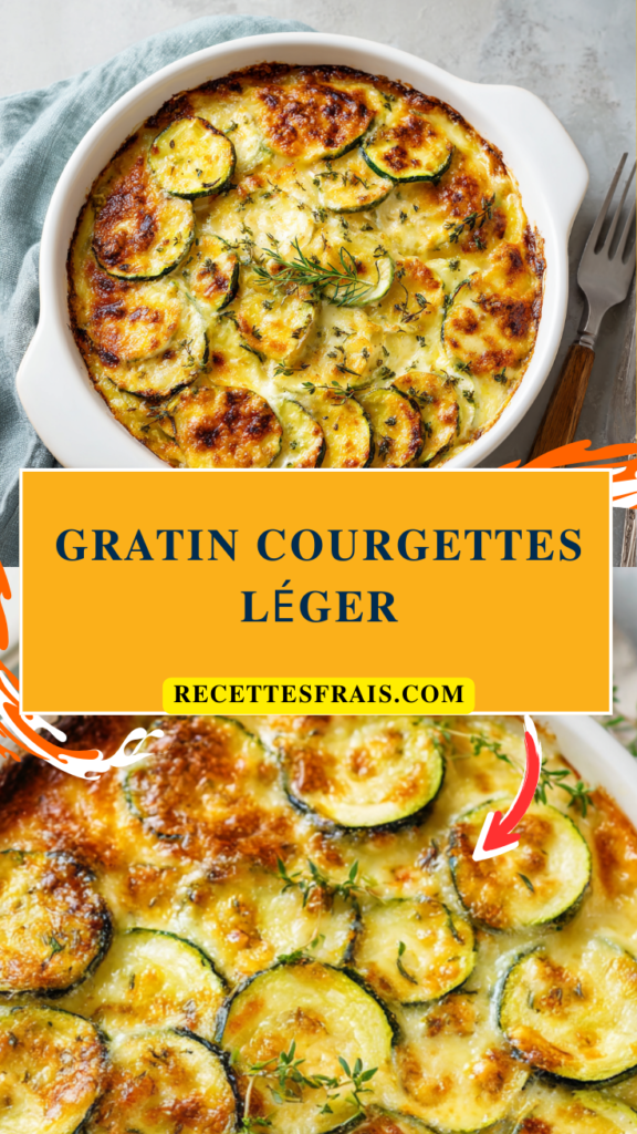 Gratin courgettes léger
