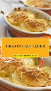 Gratin lait léger