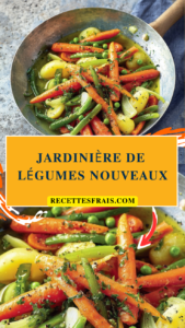 Jardinière de légumes nouveaux