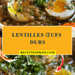 Lentilles œufs durs