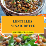 Lentilles vinaigrette