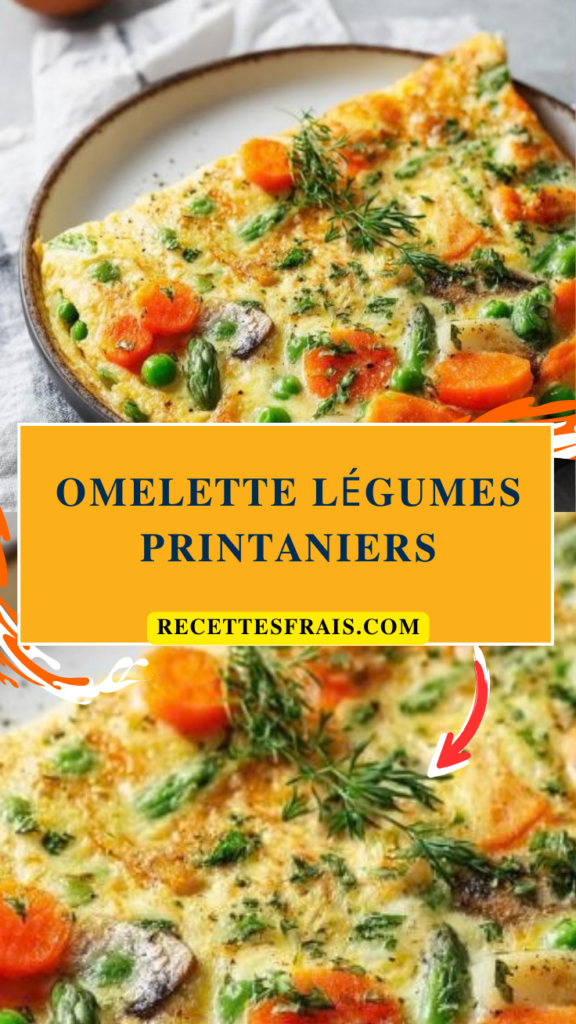 Omelette légumes printaniers