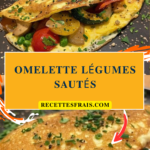 Omelette légumes sautés