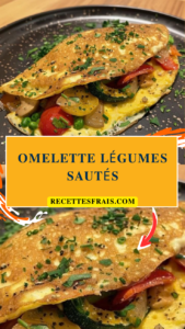 Omelette légumes sautés