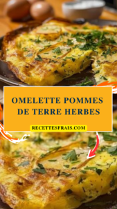 Omelette pommes de terre herbes