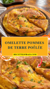 Omelette pommes de terre poêlée