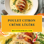 Poulet citron crème légère