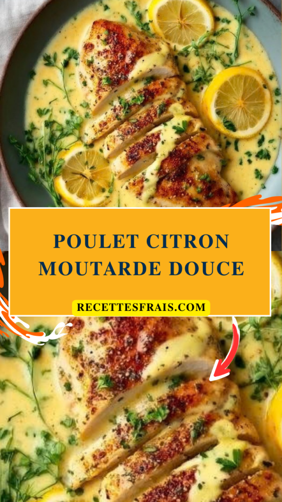 Poulet citron moutarde douce