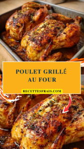 Poulet grillé au four