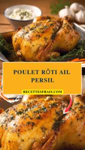 Poulet rôti ail persil