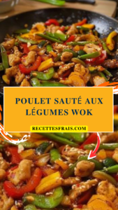 Poulet sauté aux légumes wok