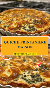 Quiche printanière maison