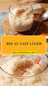 Riz au lait léger