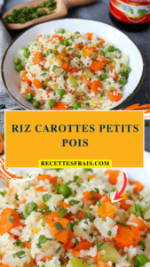 Riz carottes petits pois