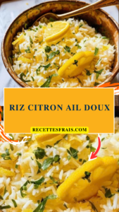 Riz citron ail doux