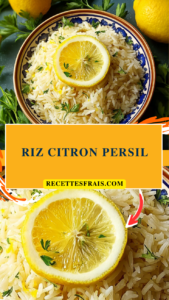 Riz citron persil