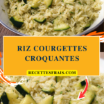 Riz courgettes croquantes