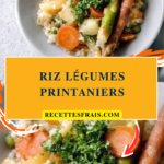 Riz légumes printaniers