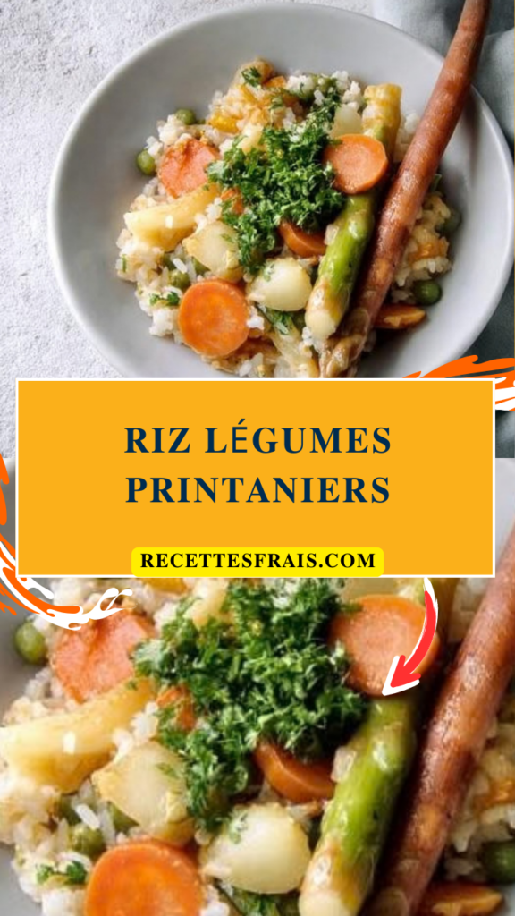 Riz légumes printaniers
